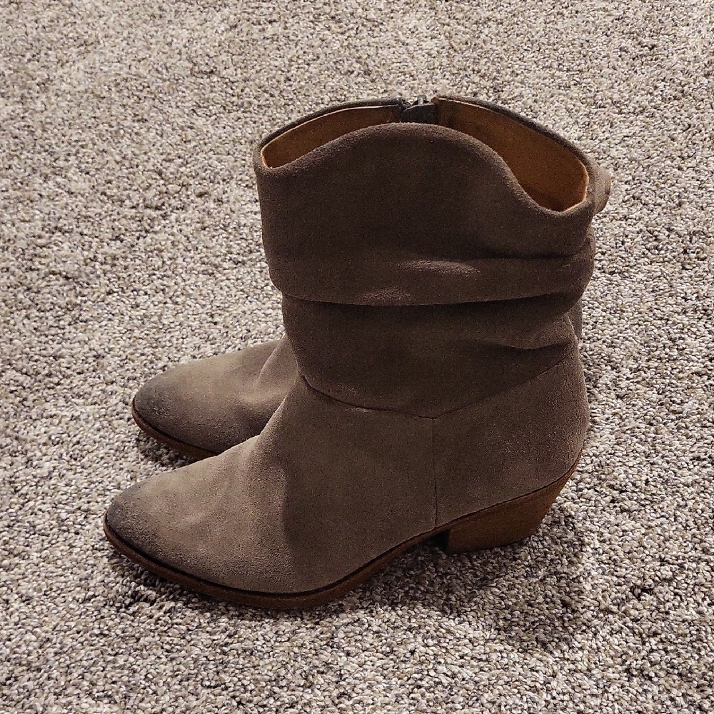 Women's Sofft Brand Suede Ankle Boots - Brown
